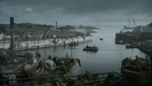 A scenic Game of Thrones tour featuring boats in the water.