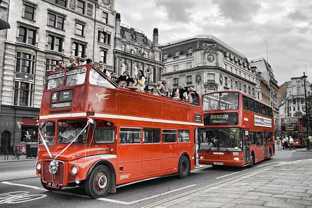 European Wedding Destination - London - Wedding Bus