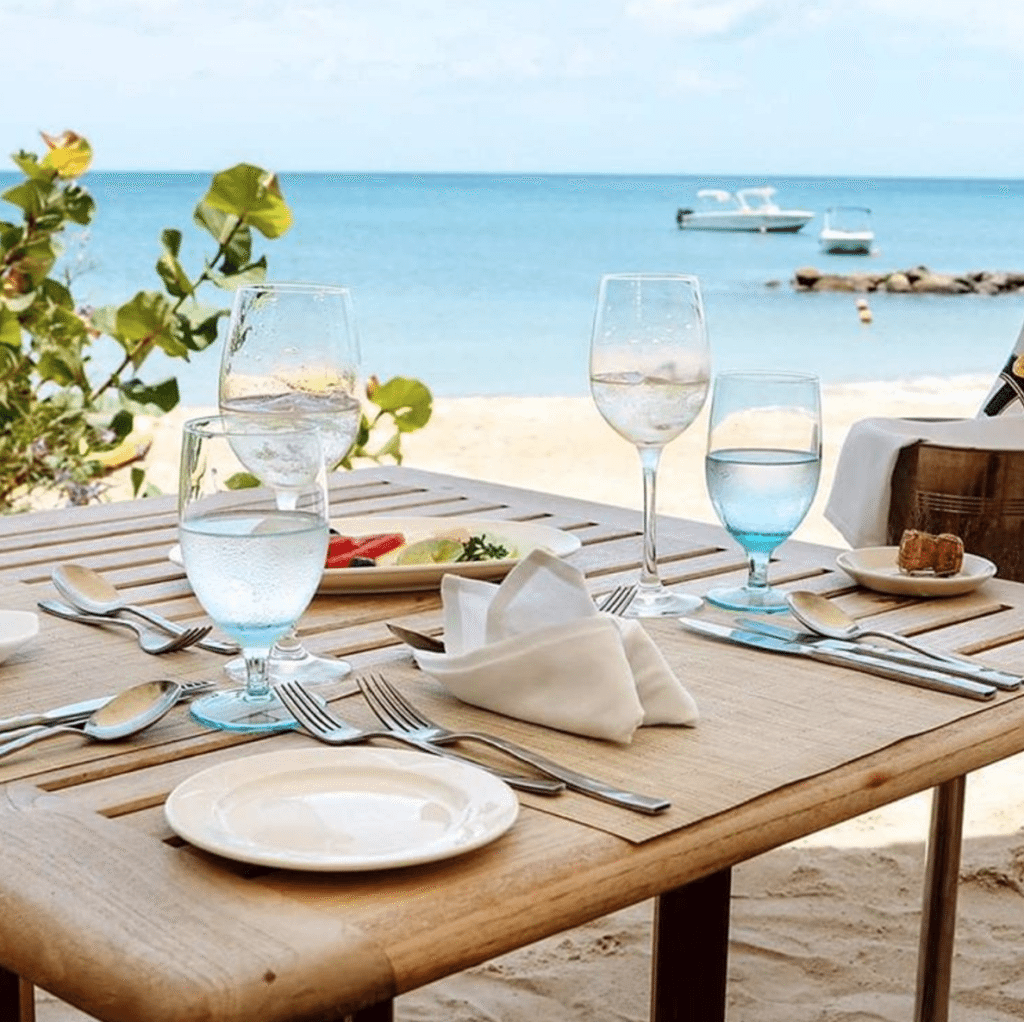 Dining at Rendezvous Resort St. Lucia