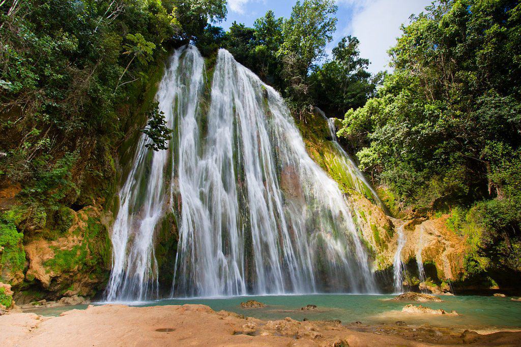 El Salto del Limón Waterfall in the Dominican Republic 