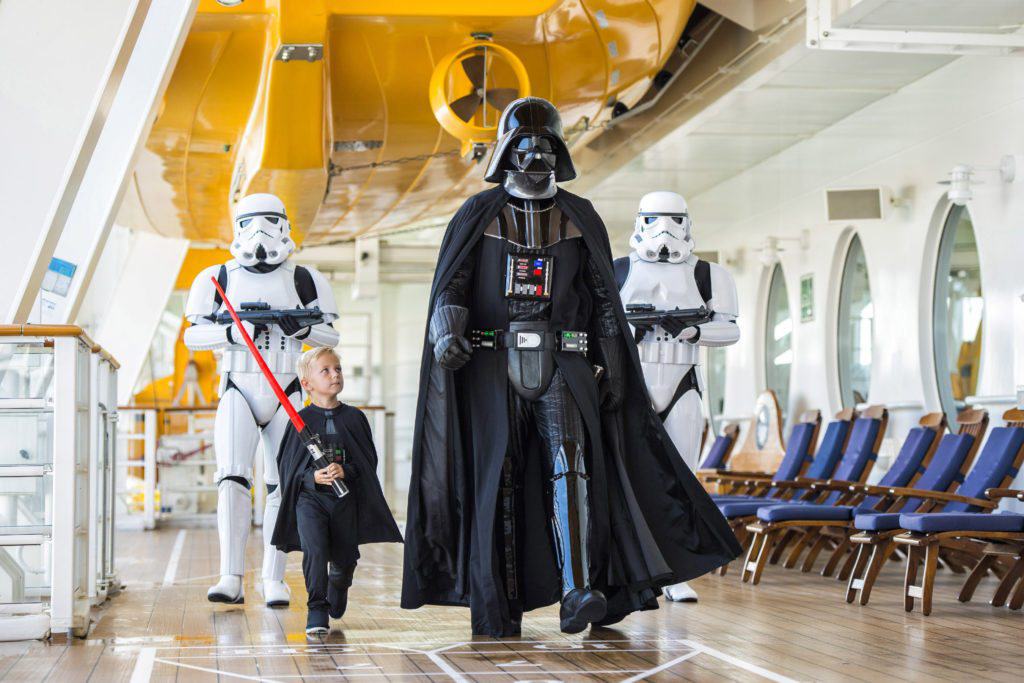 In 2016, Disney Cruise Line guests can experience the legendary adventures and iconic characters from the Star Wars saga for the first time aboard a Disney Cruise Line ship in a brand-new, day-long celebration during eight special sailings: “Star Wars Day at Sea.” The event combines the power of the Force, the magic of Disney and the excitement of cruising for an out-of-this-galaxy experience unlike any other. (Matt Stroshane, photographer)