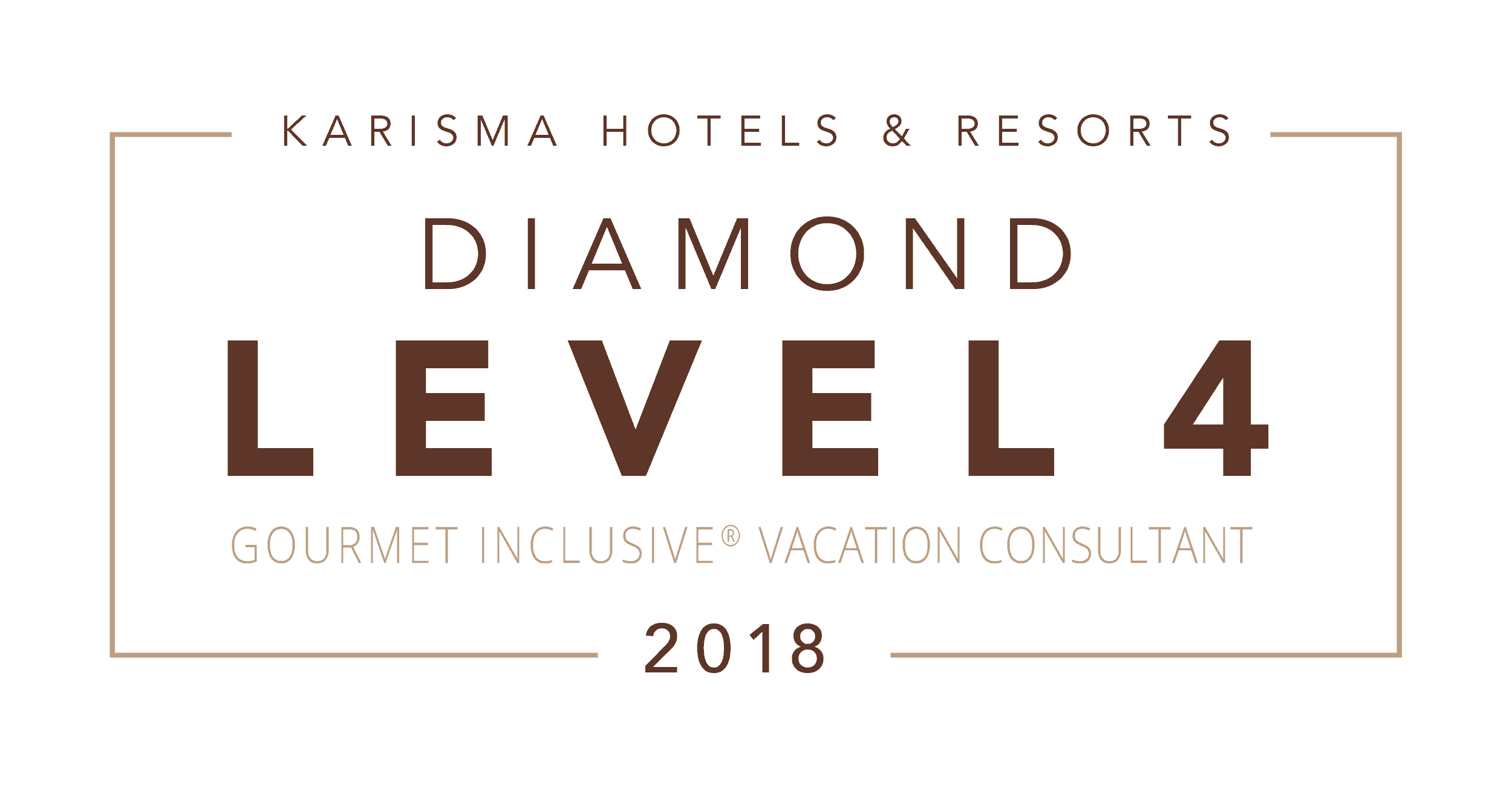 The diamond level 4 logo for Karisma Hotels & Resorts