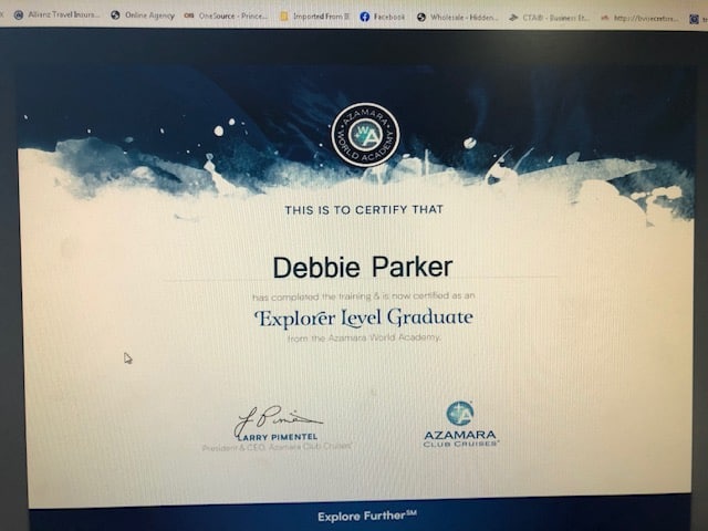 Meet Debbie Parker, recipient of a certificate of completion.
